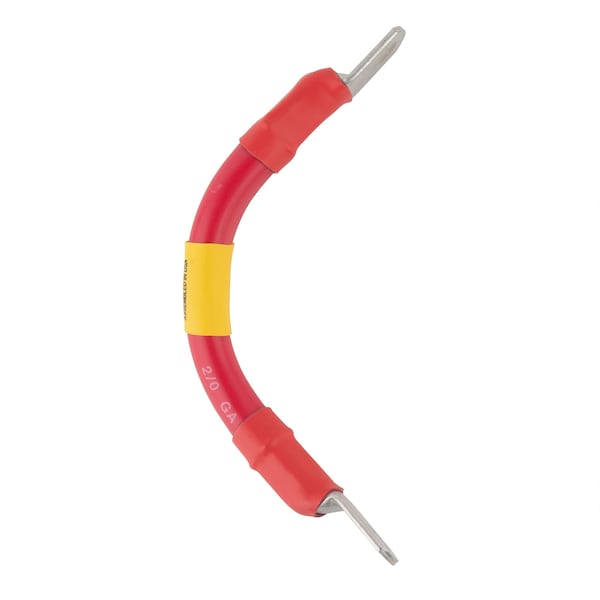 AWG No 2/0 Red Battery Interconnect Cable 6 with 3/8 Lugs